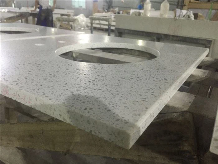 quartz countertops white sparkle for bathroom