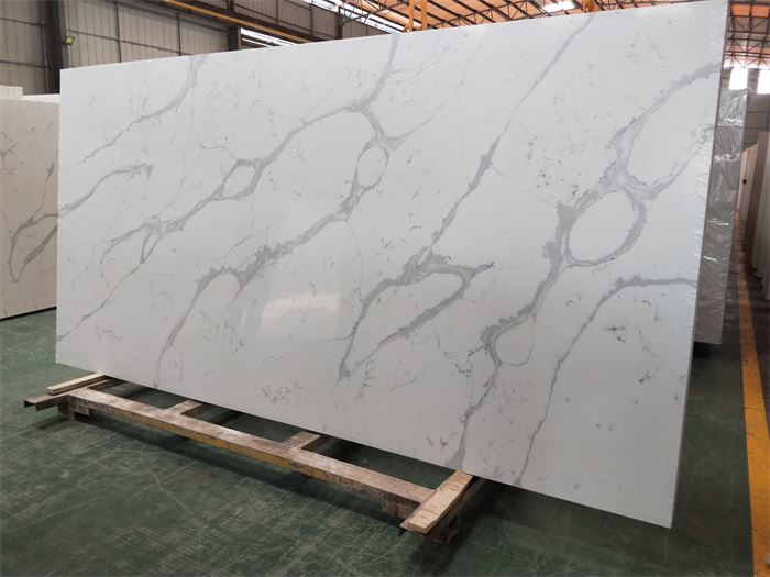 calacatta white quartz vanity top