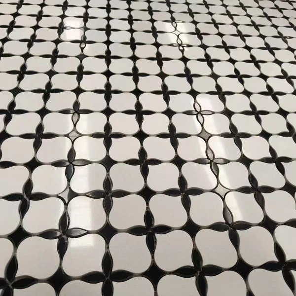 Black and White Mosaic Floor Tile