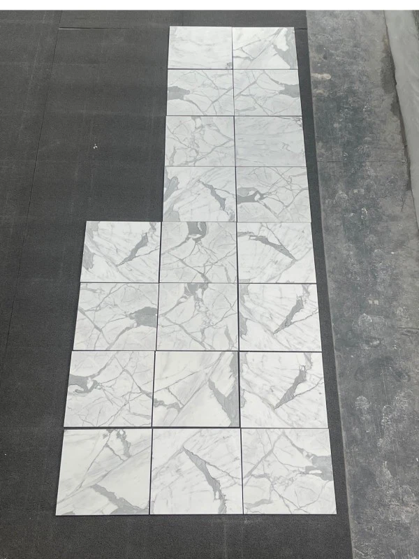 bathroom with white marble tile