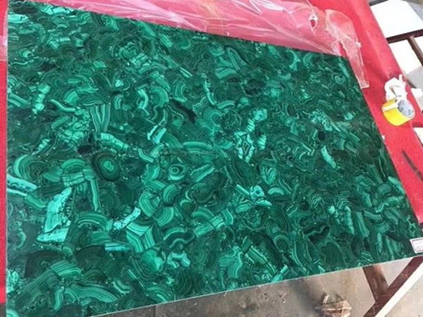 Green Malachite Semi precious Stone