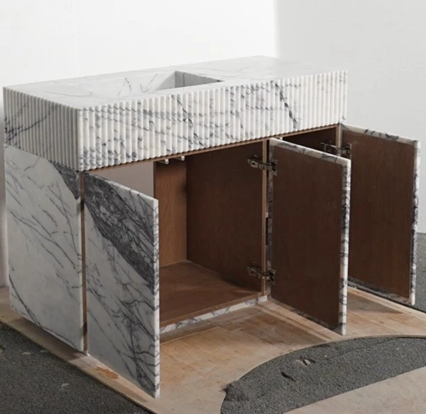 Marble Bathroom Vanity Cabinet
