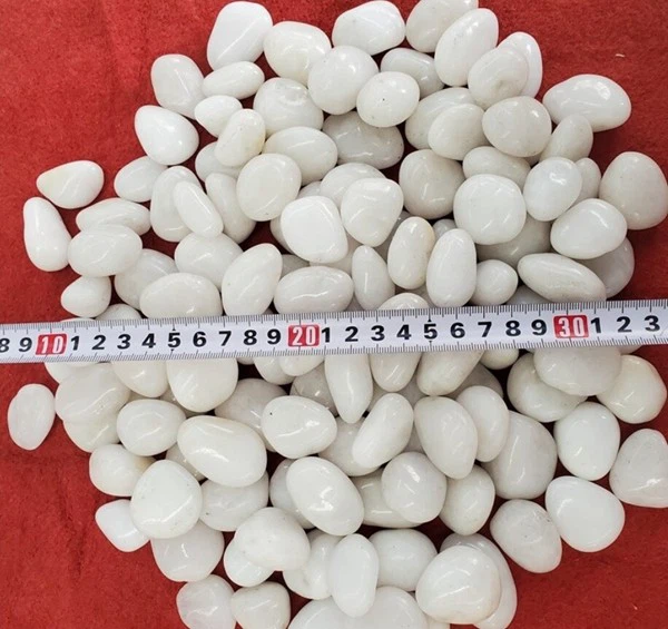 small white pebbles